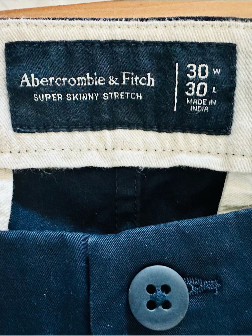 Abercrombie & Fitch Men’s Super Skinny Stretch Jeans - Dark Blue